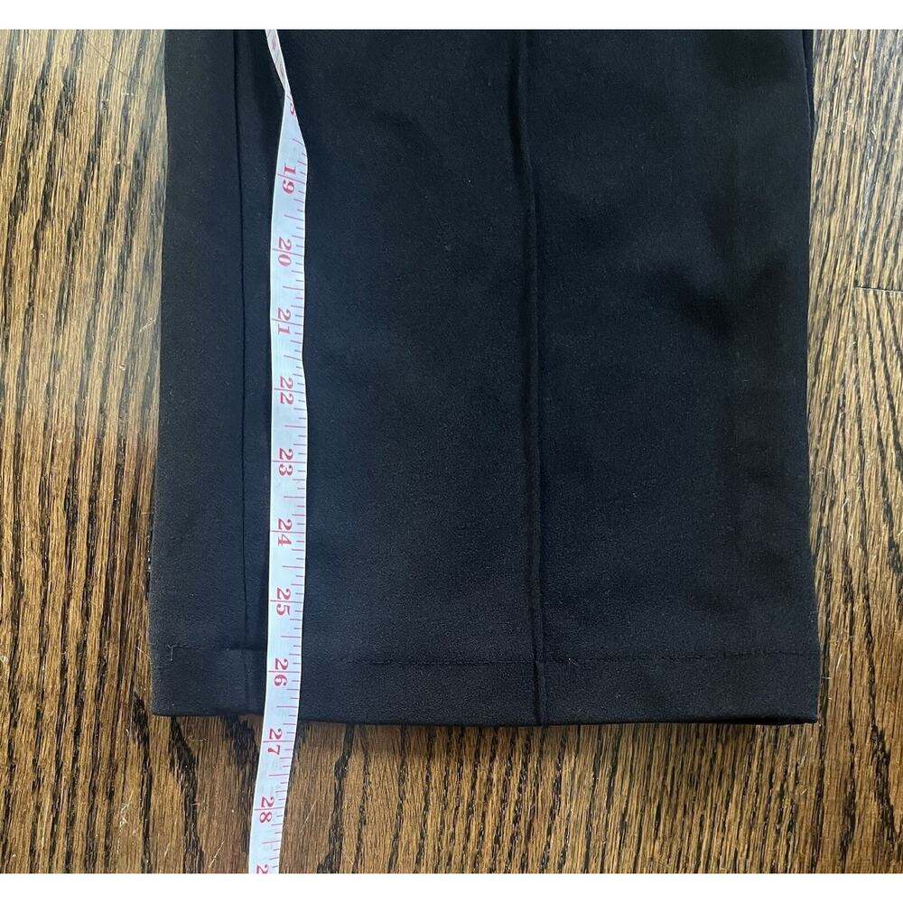 One by Chapter One Womens Pants Tie Waist High Rise Cropped Trouser Black Sz. XS - Picture 5 of 8